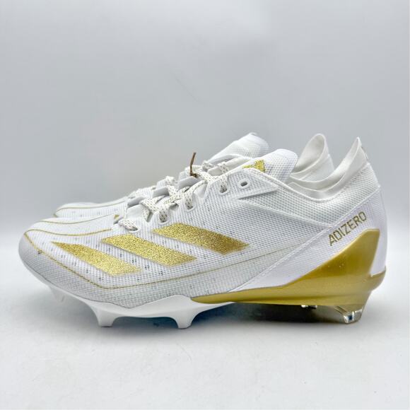 Adidas Mens Adizero Electric Football Cleats US 8 White Gold IE4381 NWOB
